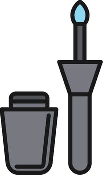 Eyeliner Line Filled vector