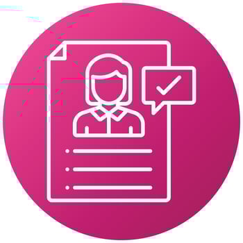 Hiring Manager Female Icon Style vector