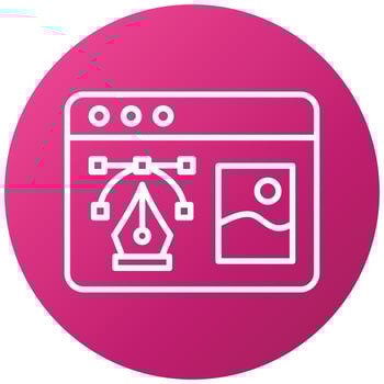 Graphic Design Icon Style vector