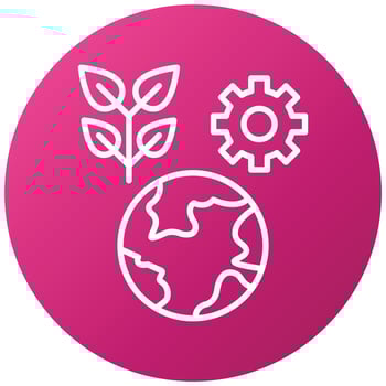 Ecosystem Planning Icon Style vector
