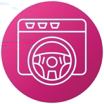 Book a Test Drive Icon Style vector
