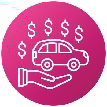 Dealer Holdback Icon Style vector
