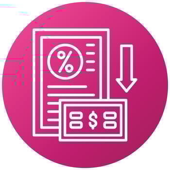Down Payment Icon Style vector