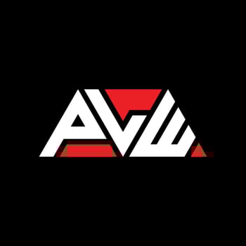 PLW triangle letter logo design with triangle shape. PLW triangle logo design monogram. PLW triangle vector logo template with red color. PLW triangular logo Simple, Elegant, and Luxurious Logo. PLW