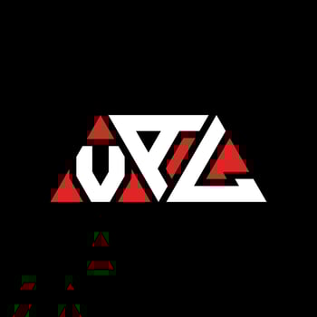 VAL triangle letter logo design with triangle shape. VAL triangle logo design monogram. VAL triangle vector logo template with red color. VAL triangular logo Simple, Elegant, and Luxurious Logo. VAL