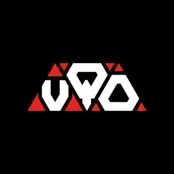 VQO triangle letter logo design with triangle shape. VQO triangle logo design monogram. VQO triangle vector logo template with red color. VQO triangular logo Simple, Elegant, and Luxurious Logo. VQO