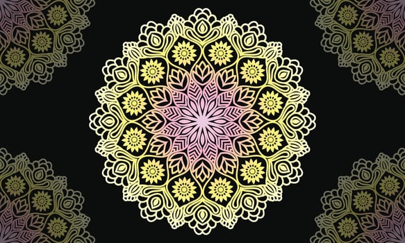 abstract mandala pattern background design. Luxury ornamental mandala design. vector