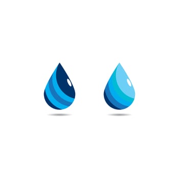 water drop logo vector illustration design template