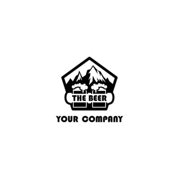Logo design Beer for business vector
