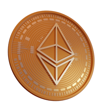 Ethereum Crypto Currency 3D Render png