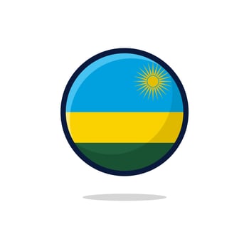 Rwanda Flag Icon vector