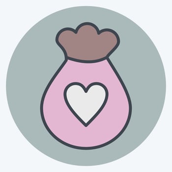 Icon Waste Sorting. suitable for Kids symbol. color mate style. simple design editable. design template vector. simple illustration vector