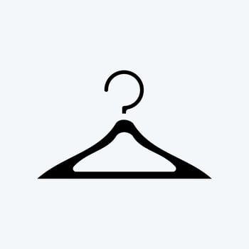 Icon Hanger. suitable for Kids symbol. glyph style. simple design editable. design template vector. simple illustration vector