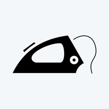 Icon Iron. suitable for Kids symbol. glyph style. simple design editable. design template vector. simple illustration vector