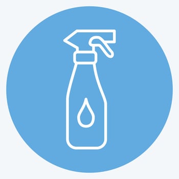 Icon Spray. suitable for Kids symbol. blue eyes style. simple design editable. design template vector. simple illustration vector