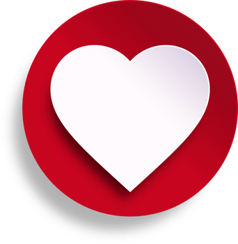 Heart In Circle Button png