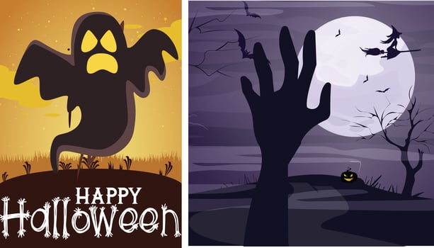 Halloween Day Scary Vector