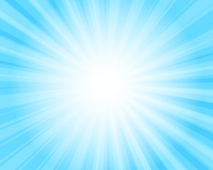 Sun rays retro vintage style on blue background, Sunburst pattern background. Rays. Summer banner vector illustration. Abstract sunburst wallpaper for template business social media advertising.