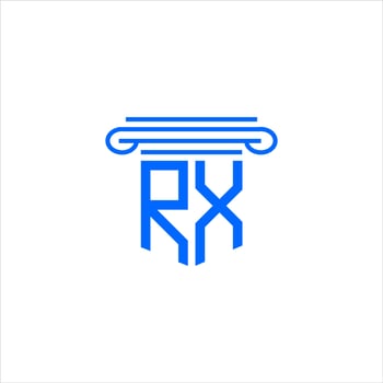 RX letter logo creative design with vector graphic