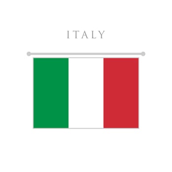 italy flag flat design vector illustration