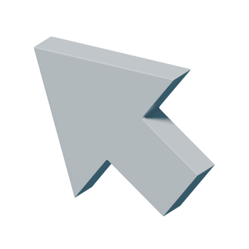 3d render of cursor png