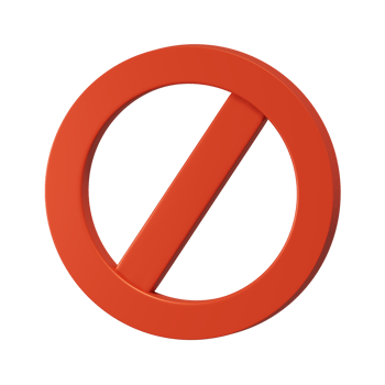3D forbidden sign png