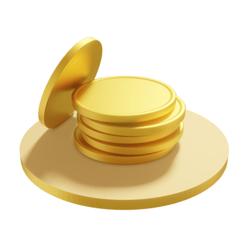 stack of gold coins png