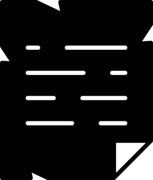 Old Paper Glyph Icon vector