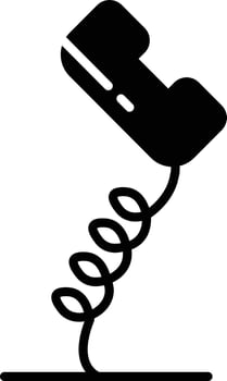 Telephone Glyph Icon vector