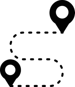 Itinerary Glyph Icon vector