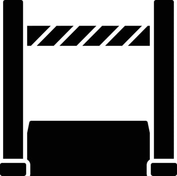 High Jump Glyph Icon vector