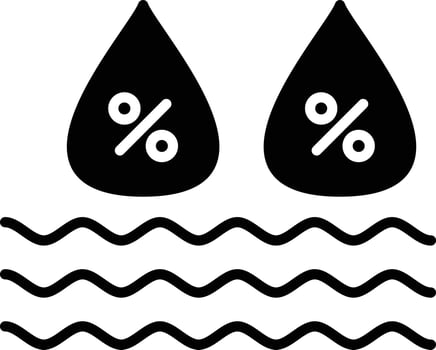 Humidity Glyph Icon vector