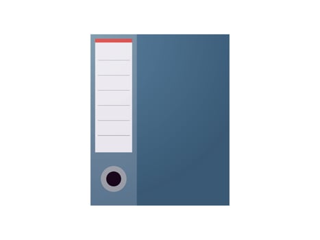 Archive and folder flat vector illustration.