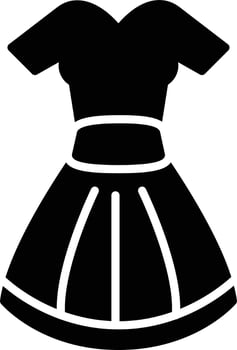 Dress Glyph Icon vector