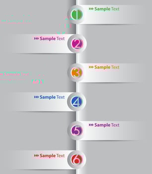 Colorful Modern Infographic vector