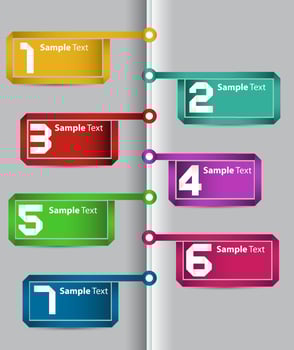 Colorful Modern Infographic vector