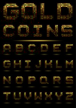 Colorful Alphabet Font Set vector