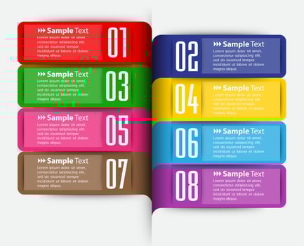 Colorful Modern Infographic vector