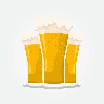 beer glass vector