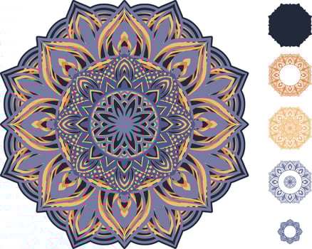 Mandala Print Background Laser Cut file vector