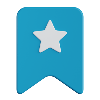 Favorite Bookmark 3D Icon png
