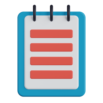 Notebook 3D Icon png