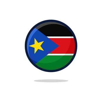 South Sudan Flag Icon vector