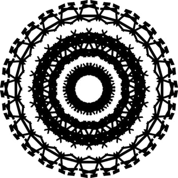 Abstract mandala ornament decoration vector