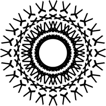 Abstract mandala ornament decoration vector