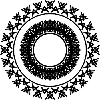 Abstract mandala ornament decoration vector