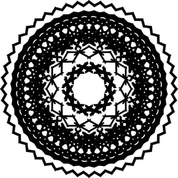 Abstract mandala ornament vector