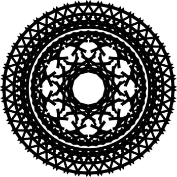 Mandala round ornament vector