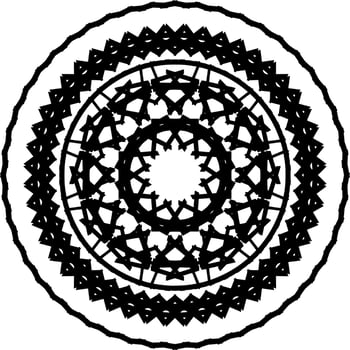 Mandala round ornament vector