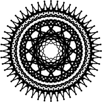 Mandala round ornament vector